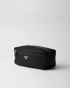Hombre Prada BOLSAS Y ACCESORIOS DE VIAJE^Pouch De Viaje De Re-nylon Y Piel Saffiano