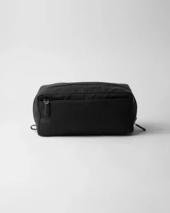 Hombre Prada BOLSAS Y ACCESORIOS DE VIAJE^Pouch De Viaje De Re-nylon Y Piel Saffiano