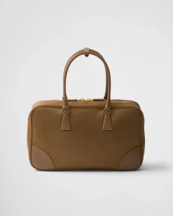 Mujer Prada COLECCIÓN FEMENINA|BOLSOS CON ASA SUPERIOR^ Re-edition 1978 Large Re-nylon And Saffiano Leather Two-handle Bag