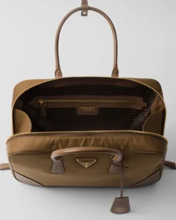 Mujer Prada COLECCIÓN FEMENINA|BOLSOS CON ASA SUPERIOR^ Re-edition 1978 Large Re-nylon And Saffiano Leather Two-handle Bag