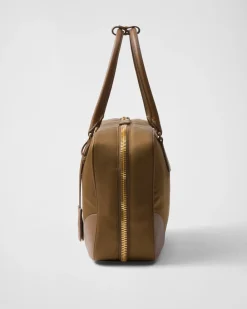 Mujer Prada COLECCIÓN FEMENINA|BOLSOS CON ASA SUPERIOR^ Re-edition 1978 Large Re-nylon And Saffiano Leather Two-handle Bag