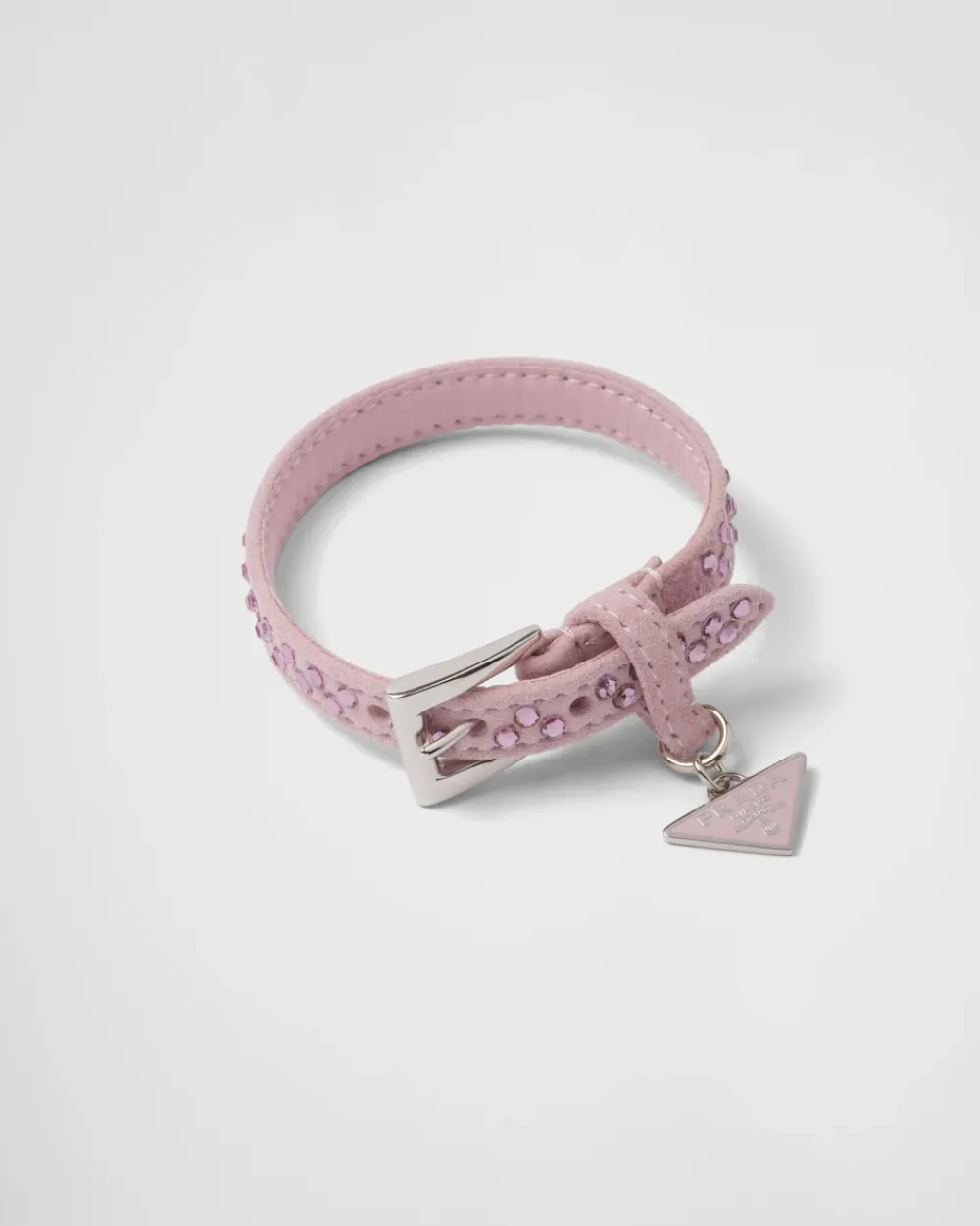 Mujer Prada JOYAS DE FANTASÍA^Pulsera De Ante Con Cristales