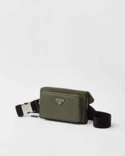 Hombre Prada BOLSOS MENSAJEROS^Riñonera De Piel Saffiano