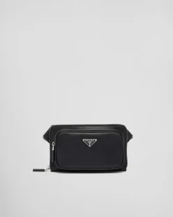 Hombre Prada MOCHILAS Y RIÑONERAS|BOLSOS MENSAJEROS^Riñonera De Piel Saffiano