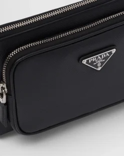 Hombre Prada MOCHILAS Y RIÑONERAS|BOLSOS MENSAJEROS^Riñonera De Piel Saffiano