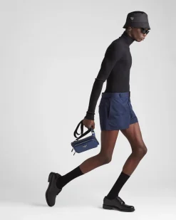 Hombre Prada MOCHILAS Y RIÑONERAS|BOLSOS MENSAJEROS^Riñonera De Piel Saffiano