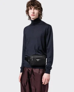 Hombre Prada COLECCIÓN MASCULINA|MOCHILAS Y RIÑONERAS^Riñonera De Re-nylon Y Piel Saffiano