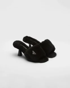 Mujer Prada PANTUFLAS Y CHINELAS^Sandalias De Borreguillo
