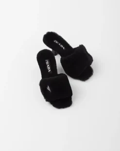 Mujer Prada PANTUFLAS Y CHINELAS^Sandalias De Borreguillo