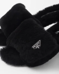 Mujer Prada PANTUFLAS Y CHINELAS^Sandalias De Borreguillo