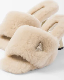 Mujer Prada PANTUFLAS Y CHINELAS^Sandalias De Borreguillo