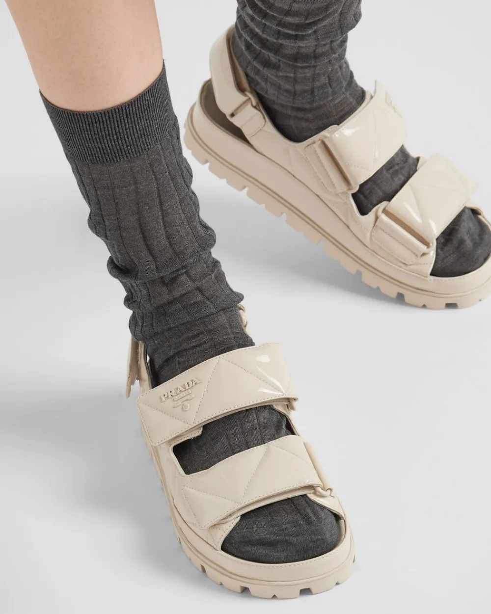 Mujer Prada SANDALIAS^Sandalias De Charol
