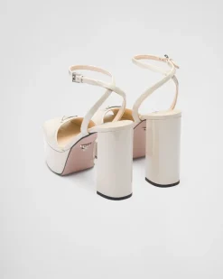 Mujer Prada SANDALIAS^Sandalias De Charol Con Plataforma