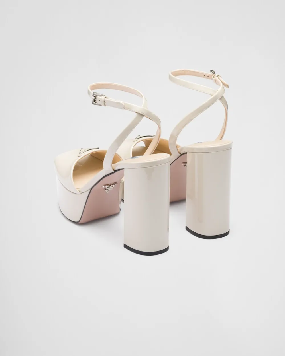 Mujer Prada SANDALIAS^Sandalias De Charol Con Plataforma