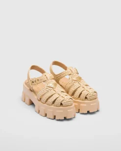 Mujer Prada SANDALIAS^Sandalias De Croché Monolith