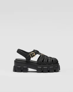 Mujer Prada SANDALIAS^Sandalias De Croché Monolith