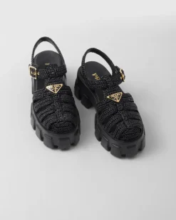 Mujer Prada SANDALIAS^Sandalias De Croché Monolith