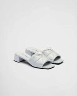 Mujer Prada PANTUFLAS Y CHINELAS^Sandalias De Napa Acolchada