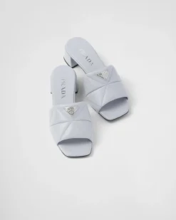 Mujer Prada PANTUFLAS Y CHINELAS^Sandalias De Napa Acolchada