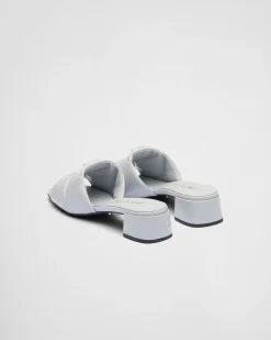 Mujer Prada PANTUFLAS Y CHINELAS^Sandalias De Napa Acolchada