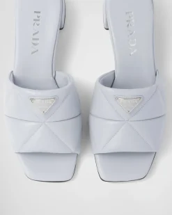 Mujer Prada PANTUFLAS Y CHINELAS^Sandalias De Napa Acolchada