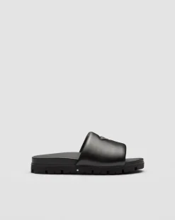 Hombre Prada SANDALIAS^Sandalias De Napa Acolchada