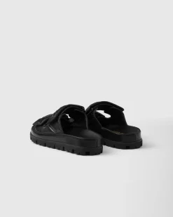 Mujer Prada PANTUFLAS Y CHINELAS^Sandalias De Napa Acolchadas