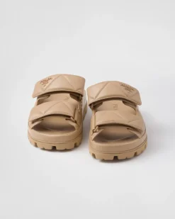 Mujer Prada PANTUFLAS Y CHINELAS^Sandalias De Napa Acolchadas