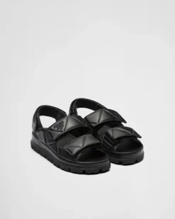 Mujer Prada SANDALIAS^Sandalias De Napa Acolchadas