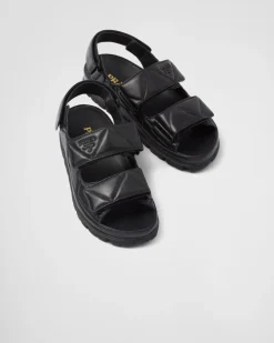 Mujer Prada SANDALIAS^Sandalias De Napa Acolchadas
