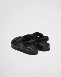 Mujer Prada SANDALIAS^Sandalias De Napa Acolchadas