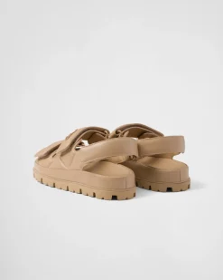 Mujer Prada SANDALIAS^Sandalias De Napa Acolchadas