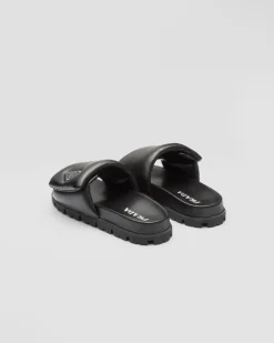 Mujer Prada PANTUFLAS Y CHINELAS^Sandalias De Napa Acolchada Soft