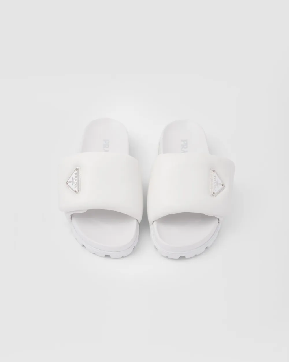 Mujer Prada PANTUFLAS Y CHINELAS^Sandalias De Napa Acolchada Soft