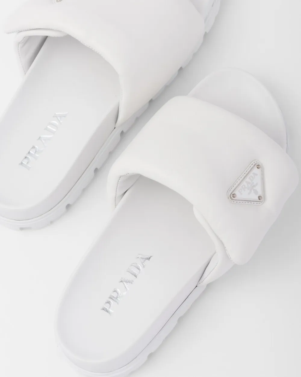 Mujer Prada PANTUFLAS Y CHINELAS^Sandalias De Napa Acolchada Soft
