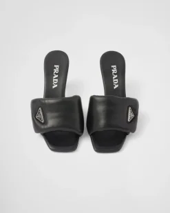 Mujer Prada PANTUFLAS Y CHINELAS^Sandalias De Napa Acolchada Soft