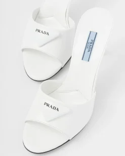 Mujer Prada PANTUFLAS Y CHINELAS^Sandalias De Piel Cepillada