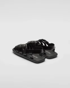 Hombre Prada SANDALIAS^Sandalias De Piel Cepillada
