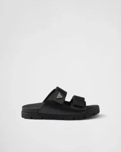 Hombre Prada SANDALIAS^Sandalias De Piel Con Tira