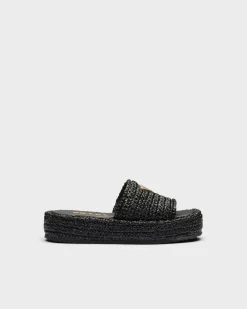 Mujer Prada PANTUFLAS Y CHINELAS^Sandalias De Plataforma De Croché