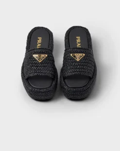Mujer Prada PANTUFLAS Y CHINELAS^Sandalias De Plataforma De Croché