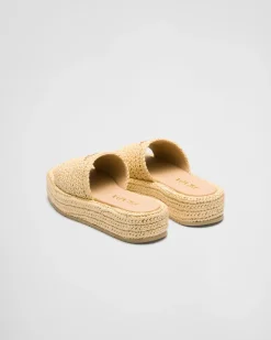 Mujer Prada PANTUFLAS Y CHINELAS^Sandalias De Plataforma De Croché