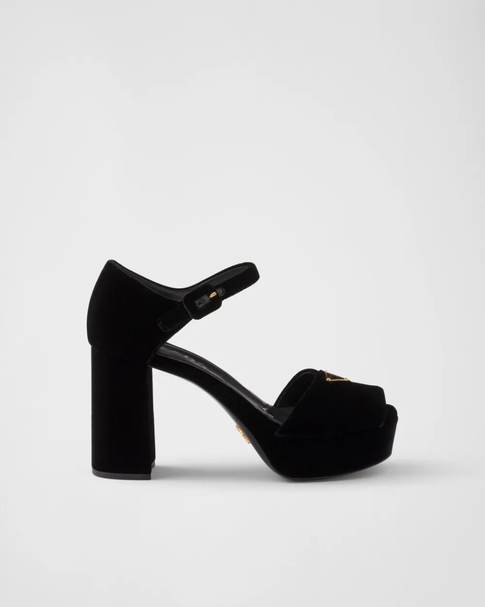 Mujer Prada SANDALIAS^Sandalias De Plataforma De Terciopelo