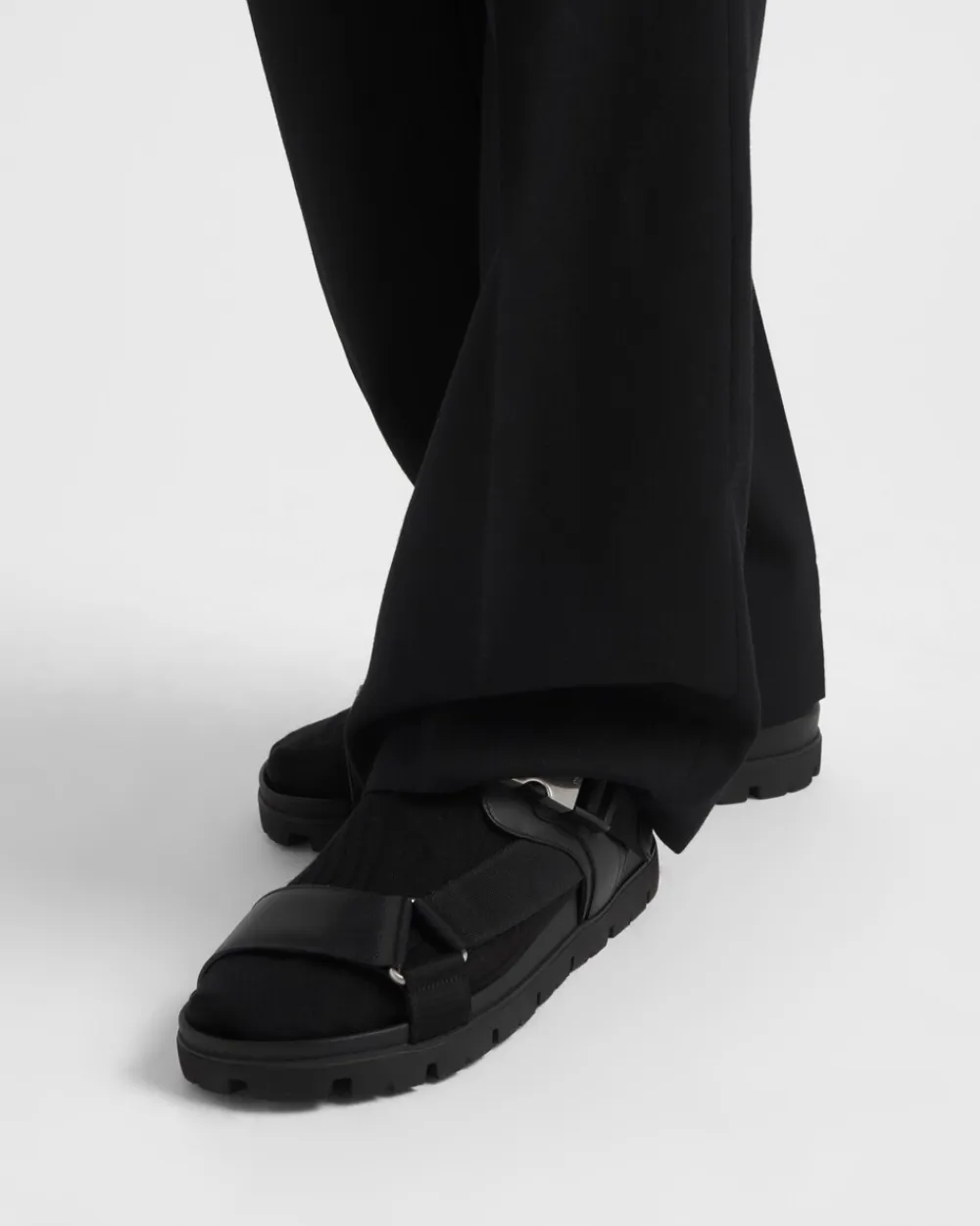 Hombre Prada SANDALIAS^Sandalias Deportivas De Piel Y Re-nylon