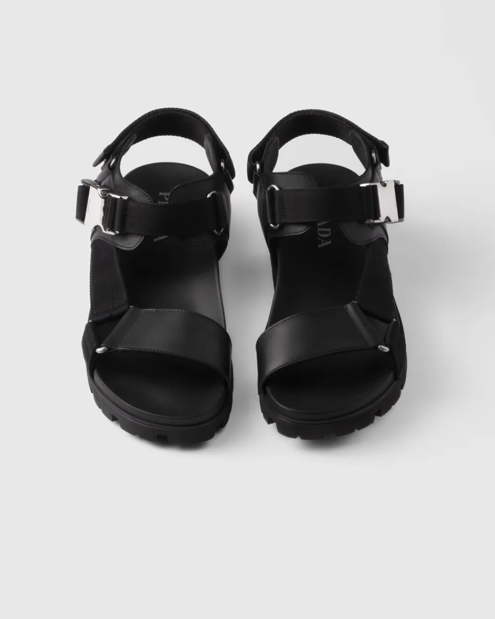 Hombre Prada SANDALIAS^Sandalias Deportivas De Piel Y Re-nylon