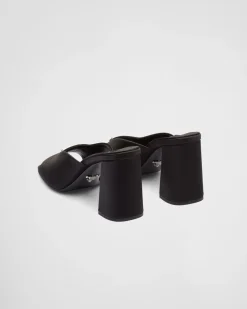 Mujer Prada PANTUFLAS Y CHINELAS^Sandalias De Satén De Tacón Alto