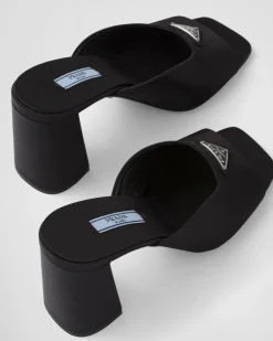Mujer Prada PANTUFLAS Y CHINELAS^Sandalias De Satén De Tacón Alto
