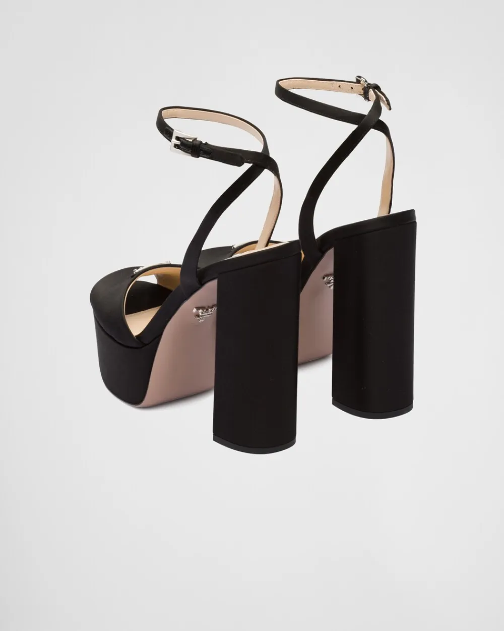 Mujer Prada SANDALIAS^Sandalias De Satén De Tacón Alto