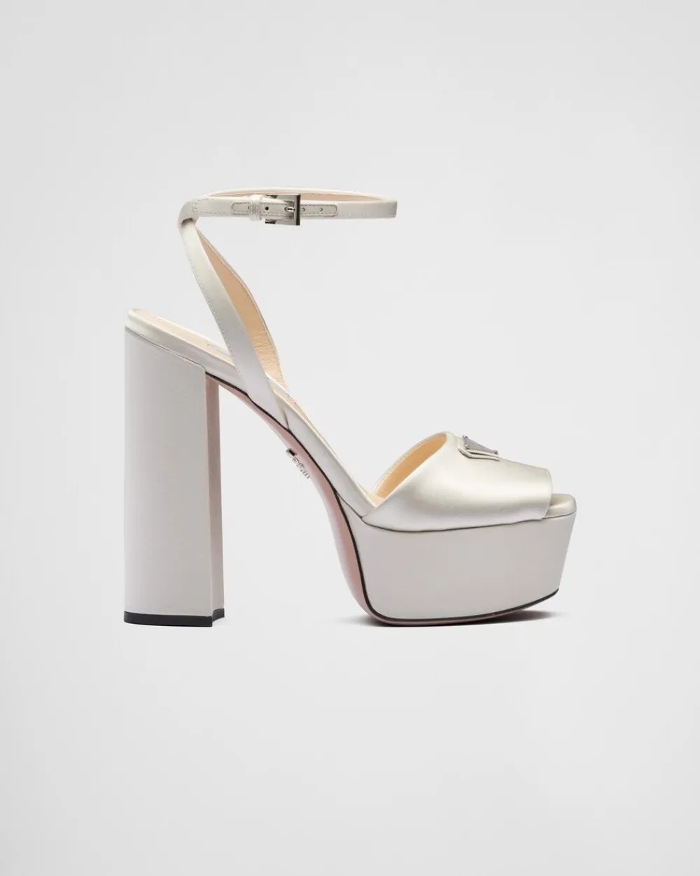 Mujer Prada SANDALIAS^Sandalias De Satén De Tacón Alto