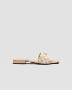 Mujer Prada PANTUFLAS Y CHINELAS^Sandalias En Tela Bordada